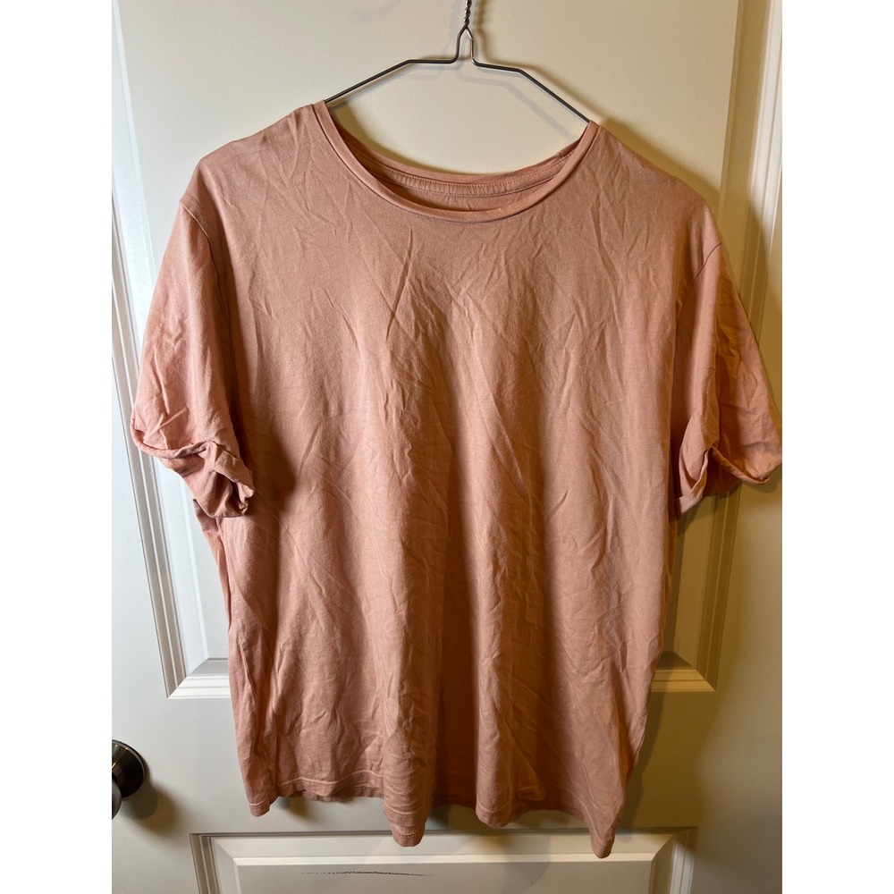 A New Day Womens T-Shirt Short Sleeve Crewneck Pink XL